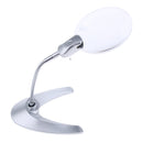 Adjustable Metal Hose LED Jewelry Magnifier Loupe with Light Table Top Magnifying Glasses Lamp 1.8X Clear Magnification