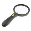 2X Magnifying Glass Eye Magnifier Jewelry Loupe Watch Microscope with 3 LED Light Wide Application