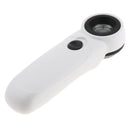 45X Magnifying Glass Eye Magnifier Jewelry Loupe Watch Microscope with LED Light Wide Application