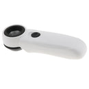 45X Magnifying Glass Eye Magnifier Jewelry Loupe Watch Microscope with LED Light Wide Application