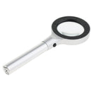 5X 55mm Magnifying Glass Eye Magnifier Jewelry Loupe Watch Microscope with 8 LED Light Wide Application