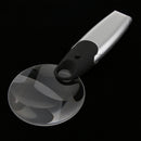 Foldable LED Jewelry Magnifier Loupe with Light Table Top Magnifying Glasses Lamp 2.75X Clear Magnification 90mm Glass
