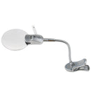 Adjustable Metal Hose LED Jewelry Magnifier Loupe Clip with Light Table Top Magnifying Glasses Lamp 2.5X Clear Amplification Effect