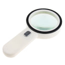 8X 85mm Magnifying Glass Eye Magnifier Jewelry Loupe Watch Microscope with 12 LED Light Wide Application