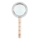 Metal Handheld Magnifier with Light LED Loupe 10X 75mm Microscope for Jewelry Watch Repair Kit Stamp Collection Observation Portable Design