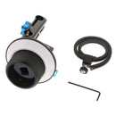15mm Rail Rod Clamp Follow Focus with Gear Ring Mount for Canon Nikon Sony Olympus Panasonic DSLR Camera