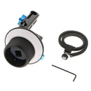 15mm Rail Rod Clamp Follow Focus with Gear Ring Mount for Canon Nikon Sony Olympus Panasonic DSLR Camera