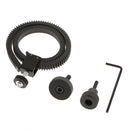 Aluminum Alloy Camera Stabilizer Rig Follow Focus with Lens Gear Ring for 52mm - 86mm Lens 15mm Rail Rod Mount Accessory Kit
