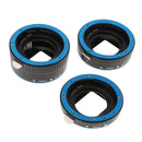13mm 21mm 31mm Auto Focus Macro Extension Tube Set 13mm for Canon DSLR Cameras 5D Mark II III,7D 10D 20D 30D 40D 50D 300D 350D 400D and More - Blue