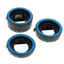13mm 21mm 31mm Auto Focus Macro Extension Tube Set 13mm for Canon DSLR Cameras 5D Mark II III,7D 10D 20D 30D 40D 50D 300D 350D 400D and More - Blue