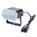 Sound Activated Flash Speed Control Party Stage Strobe White Light 24 LEDs