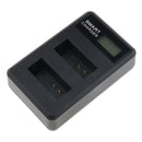 Dual Battery Charger for Canon LP-E12, Compatible with Canon EOS M, M2, M10, M50, M100, 100D, Kiss M, Kiss X7, Rebel SL1, PowerShot SX70 HS Cameras