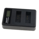 Dual Battery Charger for Canon LP-E12, Compatible with Canon EOS M, M2, M10, M50, M100, 100D, Kiss M, Kiss X7, Rebel SL1, PowerShot SX70 HS Cameras