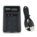LP-E17 Battery Charger with LCD Display for Canon EOS Rebel T7i, T6i, T6s, SL2, EOS M6, M5, M3, 77D, 750D, 760D, 800D, 200D, 8000D, KISS X8i Cameras
