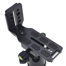 CNC Aluminum Alloy Tripod Quick Release Plate for Arca Swiss L Bracket Flash Mount Camera Rig Support System