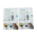 Wall Card Photo Props Paper Outdoor Indoor Theme Double-sided Textured Illustration for Home Shop Cafe Studio Decoration