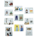 Wall Card Photo Props Paper Outdoor Indoor Theme Double-sided Textured Illustration for Home Shop Cafe Studio Decoration
