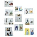 Wall Card Photo Props Paper Outdoor Indoor Theme Double-sided Textured Illustration for Home Shop Cafe Studio Decoration