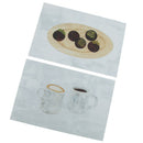 Wall Card Photo Props Paper Cup Fruit Theme Double-sided Textured Illustration for Home Shop Cafe Studio Decoration
