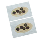 Wall Card Photo Props Paper Cup Fruit Theme Double-sided Textured Illustration for Home Shop Cafe Studio Decoration