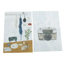 Wall Card Photo Props Paper Dining Table Theme Double-sided Textured Illustration for Home Shop Cafe Studio Decoration