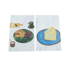 Wall Card Photo Props Paper Breakfast Theme Double-sided Textured Illustration for Home Shop Cafe Studio Decoration