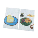 Wall Card Photo Props Paper Breakfast Theme Double-sided Textured Illustration for Home Shop Cafe Studio Decoration