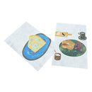 Wall Card Photo Props Paper Breakfast Theme Double-sided Textured Illustration for Home Shop Cafe Studio Decoration