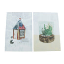 Wall Card Photo Props Paper House Plant Theme Double-sided Textured Illustration for Home Shop Cafe Studio Decoration