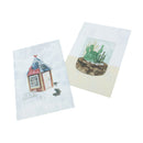 Wall Card Photo Props Paper House Plant Theme Double-sided Textured Illustration for Home Shop Cafe Studio Decoration