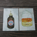 Wall Card Photo Props Paper Double-sided Textured Illustration for Home Shop Cafe Studio Decoration