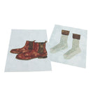 Wall Card Photo Props Paper Boots Socks Theme Double-sided Textured Illustration for Home Shop Cafe Studio Decoration