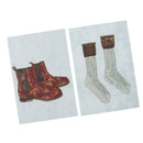Wall Card Photo Props Paper Boots Socks Theme Double-sided Textured Illustration for Home Shop Cafe Studio Decoration