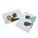 Home Wall Card Photo Props Paper Couple Theme Double-sided Textured Illustration for Shop Cafe Studio Decoration