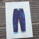 Home Wall Card Photo Props Paper Shoes Jeans Theme Double-sided Textured Illustration for Shop Cafe Studio Decoration