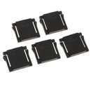 5 Pieces Hot Shoe Cover Protector Cap for Canon Nikon Olympus Pentax DSLR SLR ( Black )