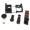 Phone Cage Stabilizer Video Rig Mount with 0.45X Wide Angle 12.5X Macro Close-up Lenses 2 In 1 & 12X Telephoto Lens for iPhone Samsung Huawei