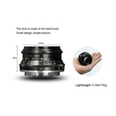 25mm f/1.8 Manual Focus Fixed Lens for Sony NEX E Mount Mirrorless Camera Black APS-C