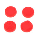 6x Silicone Cap Thumb Grip Stick Cap Cover Joystick Thumbstick Caps for Nintendo Switch Poke Ball Plus Controller - Red