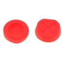 6x Silicone Cap Thumb Grip Stick Cap Cover Joystick Thumbstick Caps for Nintendo Switch Poke Ball Plus Controller - Red