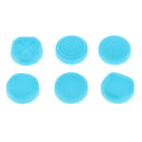 6X Thumb Grips Silicone Non-Slip Joystick Thumbsticks Cap for Nintendo Switch Poke Ball Plus Pokeball NS Controller Blue