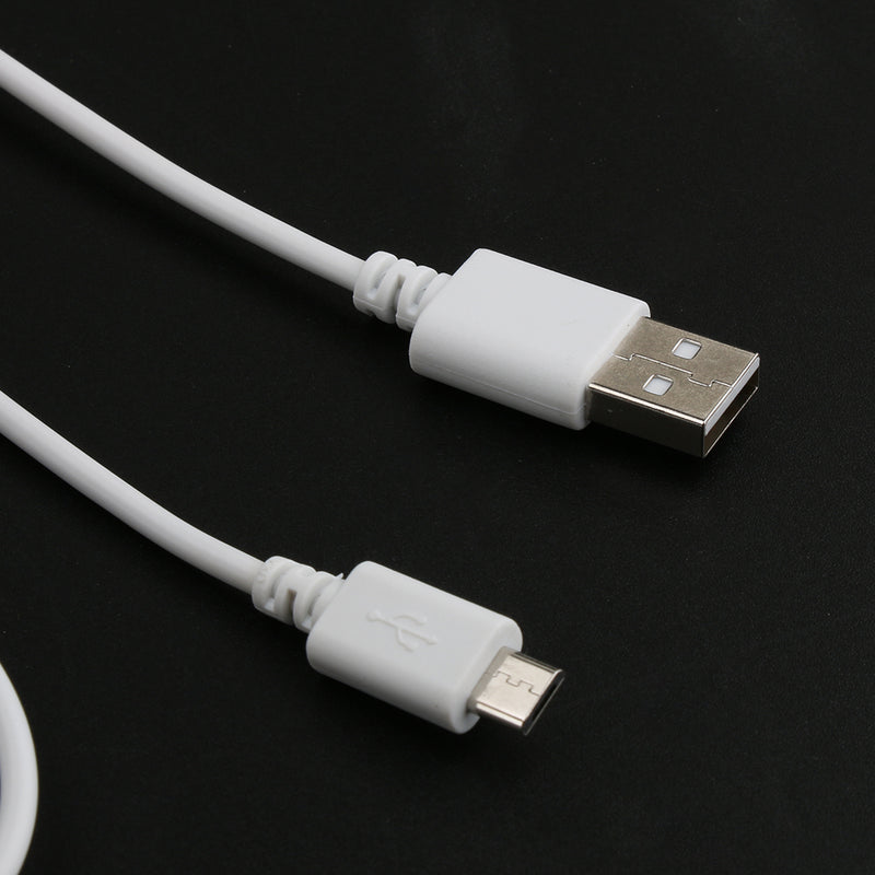 1.5m/5ft Long White USB 2.0 Lamp Power Cord Dimming Cable with Dimmer Switch
