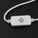1.5m/5ft Long White USB 2.0 Lamp Power Cord Dimming Cable with Dimmer Switch