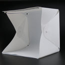 20cm 8inch Light Room Photo Studio Photography Lighting Tent Kit Backdrop Cube Box with 2 Row LED -A
