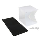 20cm 8inch Light Room Photo Studio Photography Lighting Tent Kit Backdrop Cube Box with 2 Row LED -A