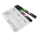 Movie Clapboard TV Film Clap Board Director Action Scene Cut Props Party Role Play Photography Accessory Kit Acrylic