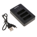 3-Channel USB Battery Charger with LCD Display for SJCAM SJ6 LEGEND Sport Camera