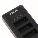 3-Channel USB Battery Charger with LCD Display for SJCAM SJ6 LEGEND Sport Camera