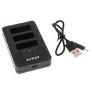 3-Channel USB Battery Charger with LCD Display for SJCAM SJ6 LEGEND Sport Camera