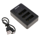 NP-BX1 Battery 3-Channel USB Charger Cradle for Sony Cyber-Shot DSC-RX100 DSC-HX300 DSC-RX1 HDR-AS15 Digital Camera